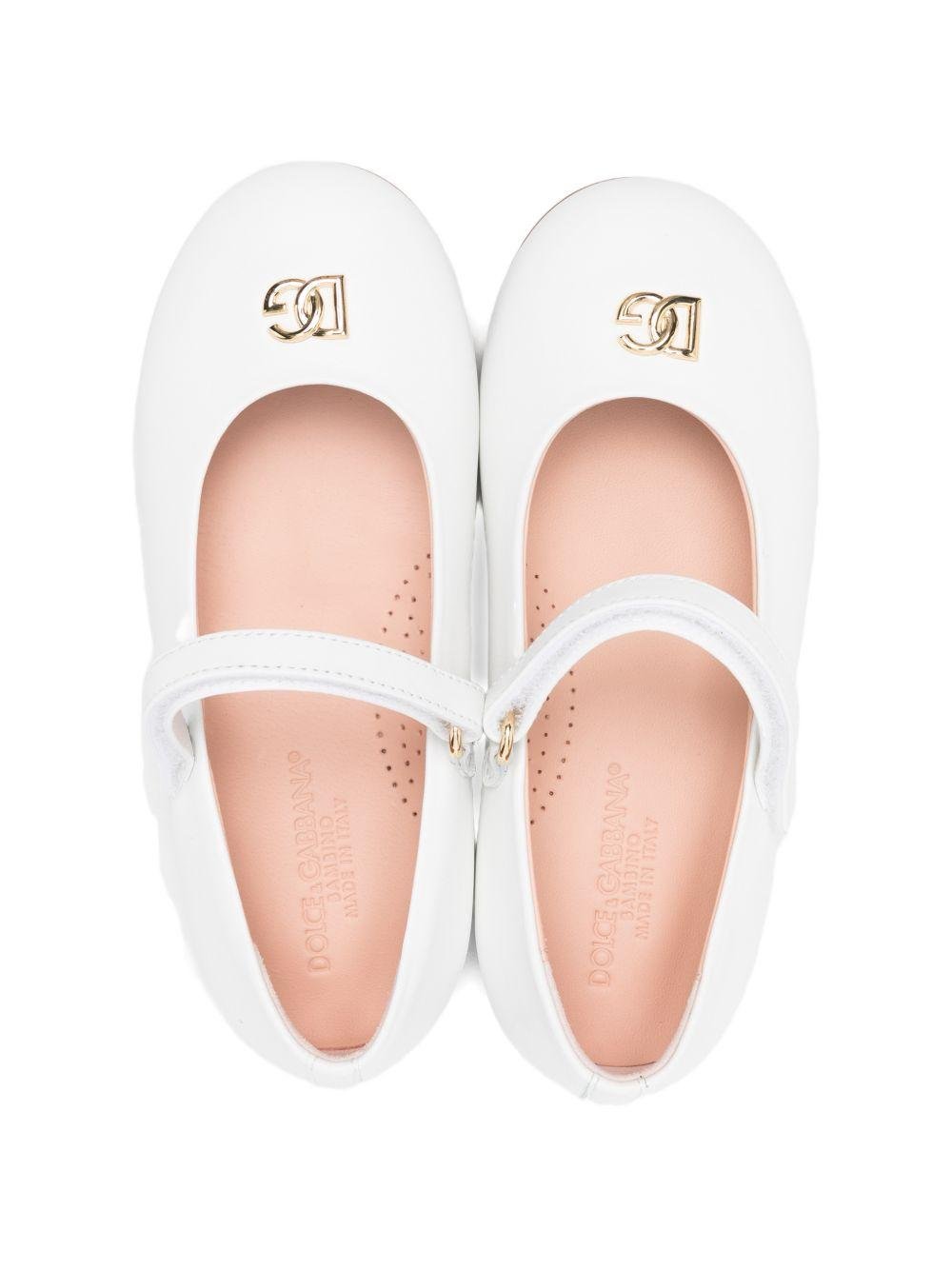 Ballerine per bambina Dolce & Gabbana Kids con logo - Ninna Nanna