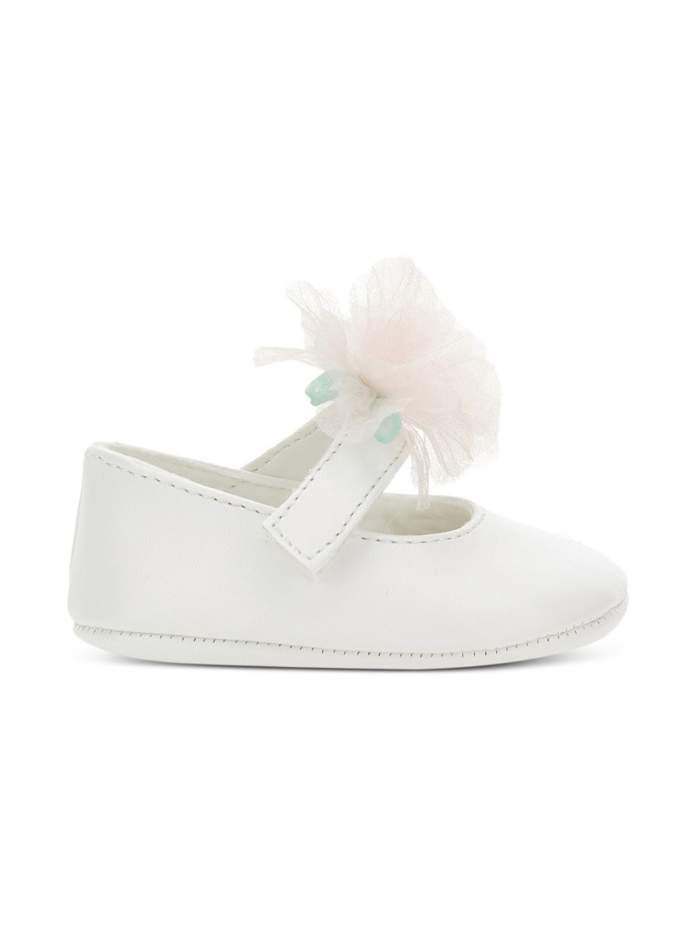 Ballerine per neonata Monnalisa con fiore - Ninna Nanna