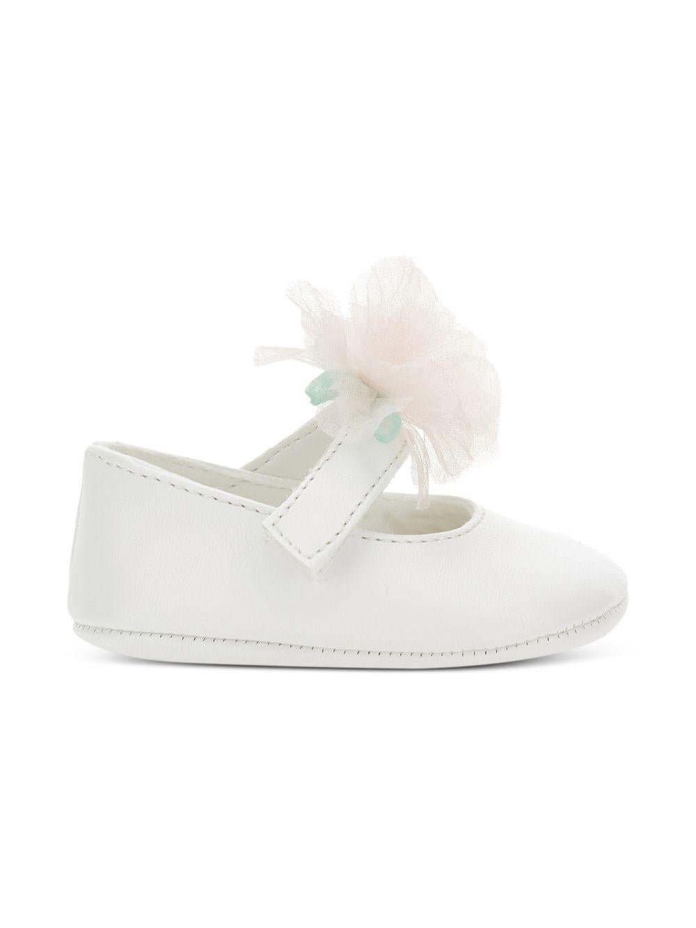 Ballerine per neonata Monnalisa con fiore - Ninna Nanna