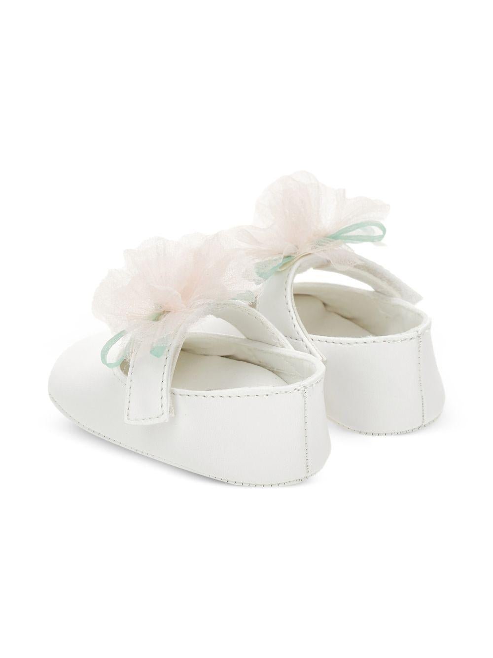 Ballerine per neonata Monnalisa con fiore - Ninna Nanna