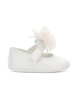 Ballerine per neonata Monnalisa con fiore - Ninna Nanna