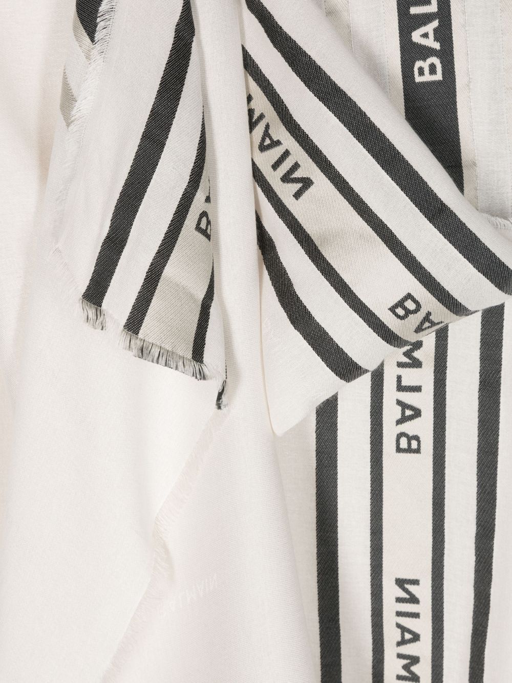 Balmain Kids foulard con logo - Ninna Nanna