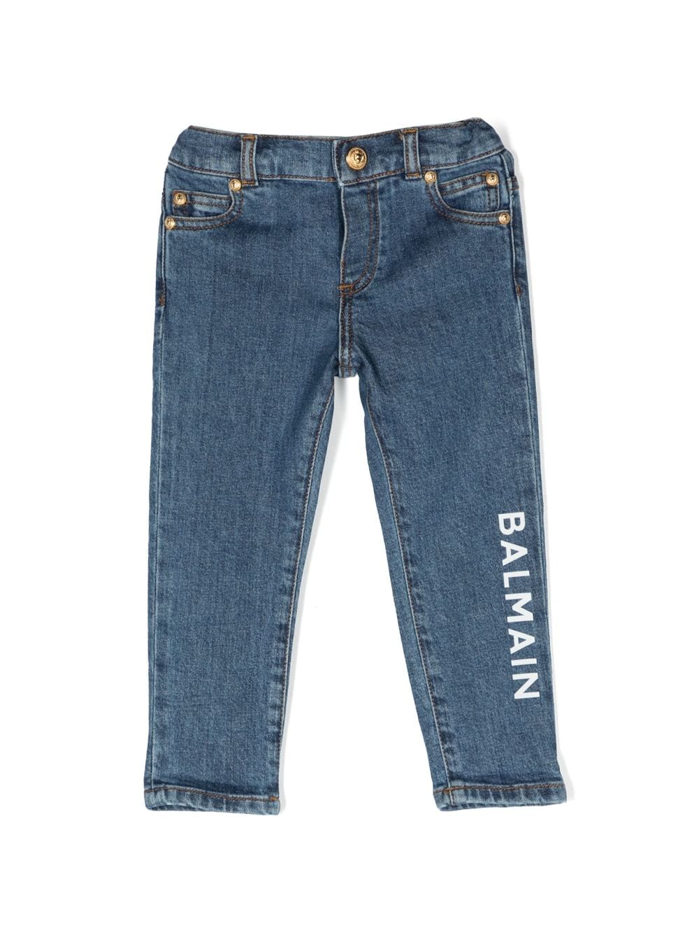 Balmain Kids jeans con logo - Ninna Nanna