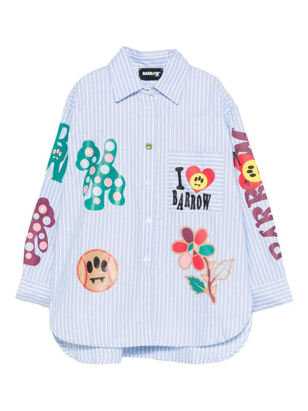 Barrow kids camicia con stampe - Ninna Nanna