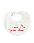 Bavaglino per neonata Marlù Couture natalizio - Ninna Nanna