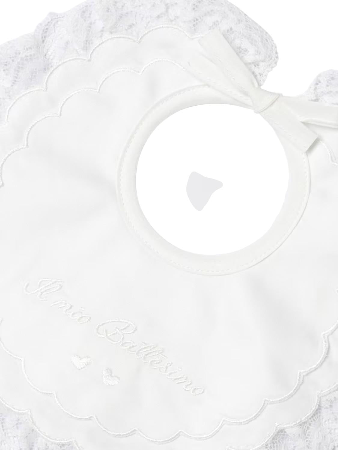 Bavaglino per neonato Marlù Couture il mio battesimo - Ninna Nanna