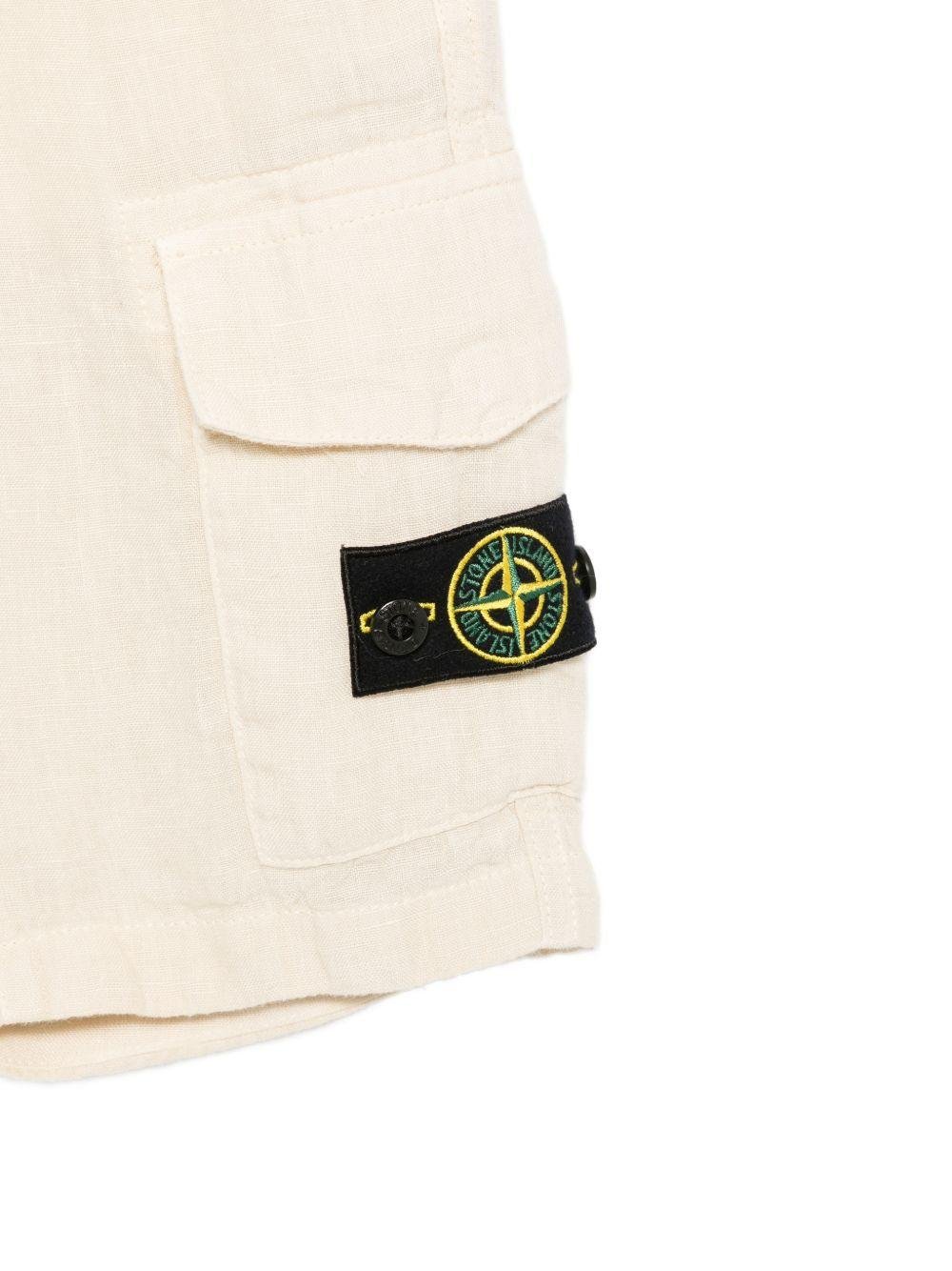 Bermuda per bambino Stone Island Junior in lino - Ninna Nanna