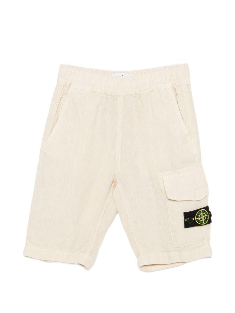 Bermuda per bambino Stone Island Junior in lino - Ninna Nanna