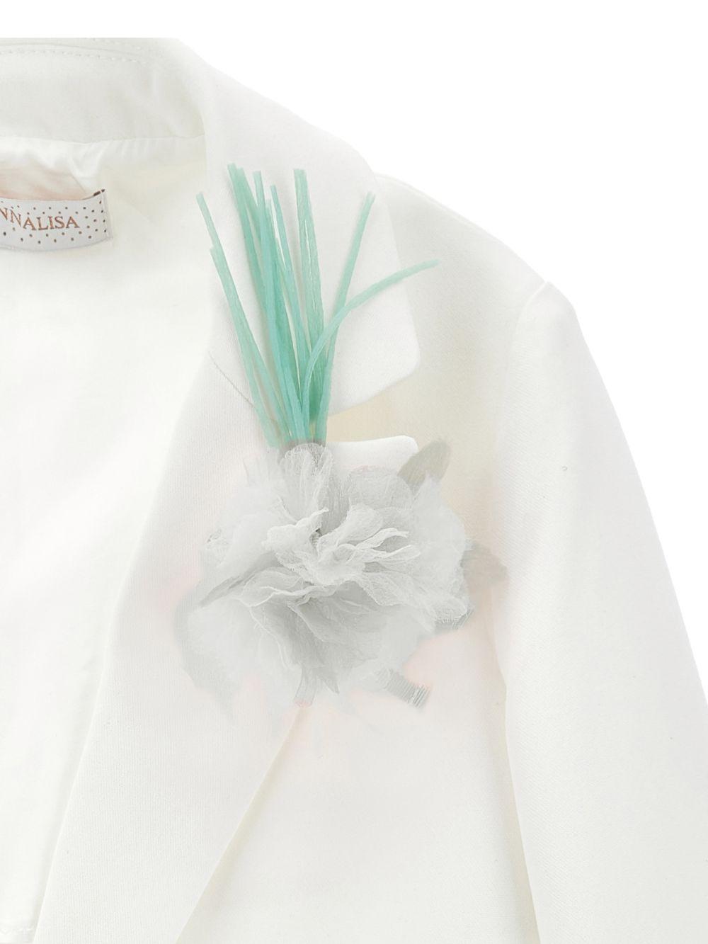 Blazer per bambina Monnalisa con fiore - Ninna Nanna