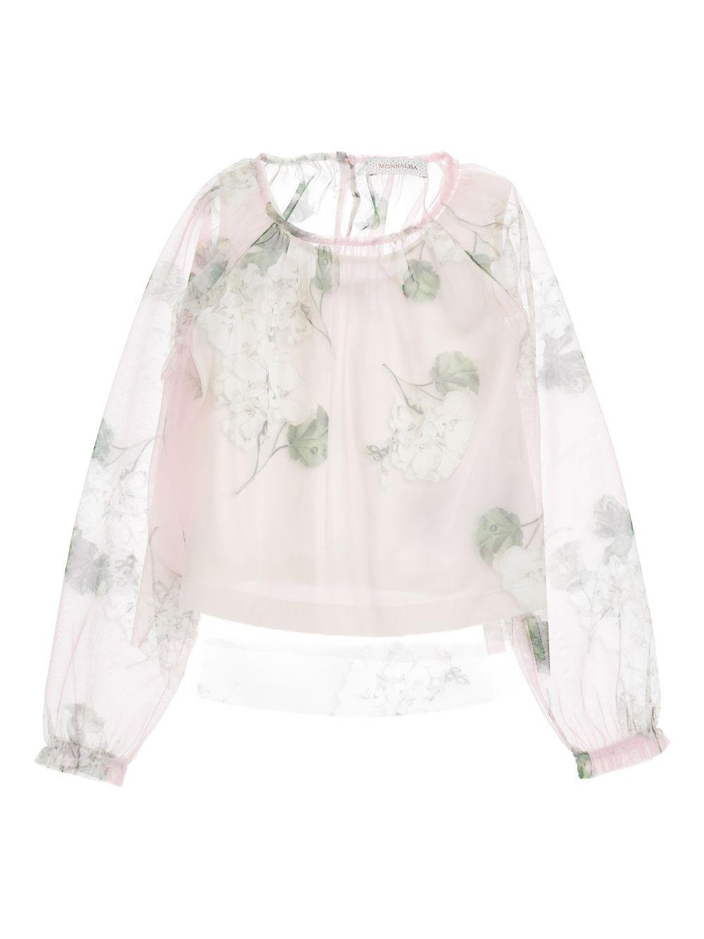Blusa per bambina Monnalisa in tulle - Ninna Nanna