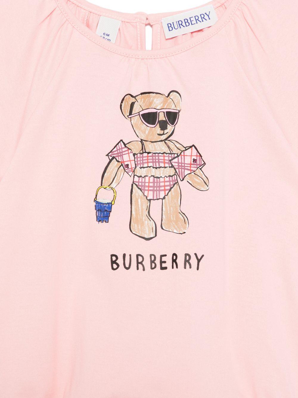 Body per neonata Burberry Kids con stampa - Ninna Nanna