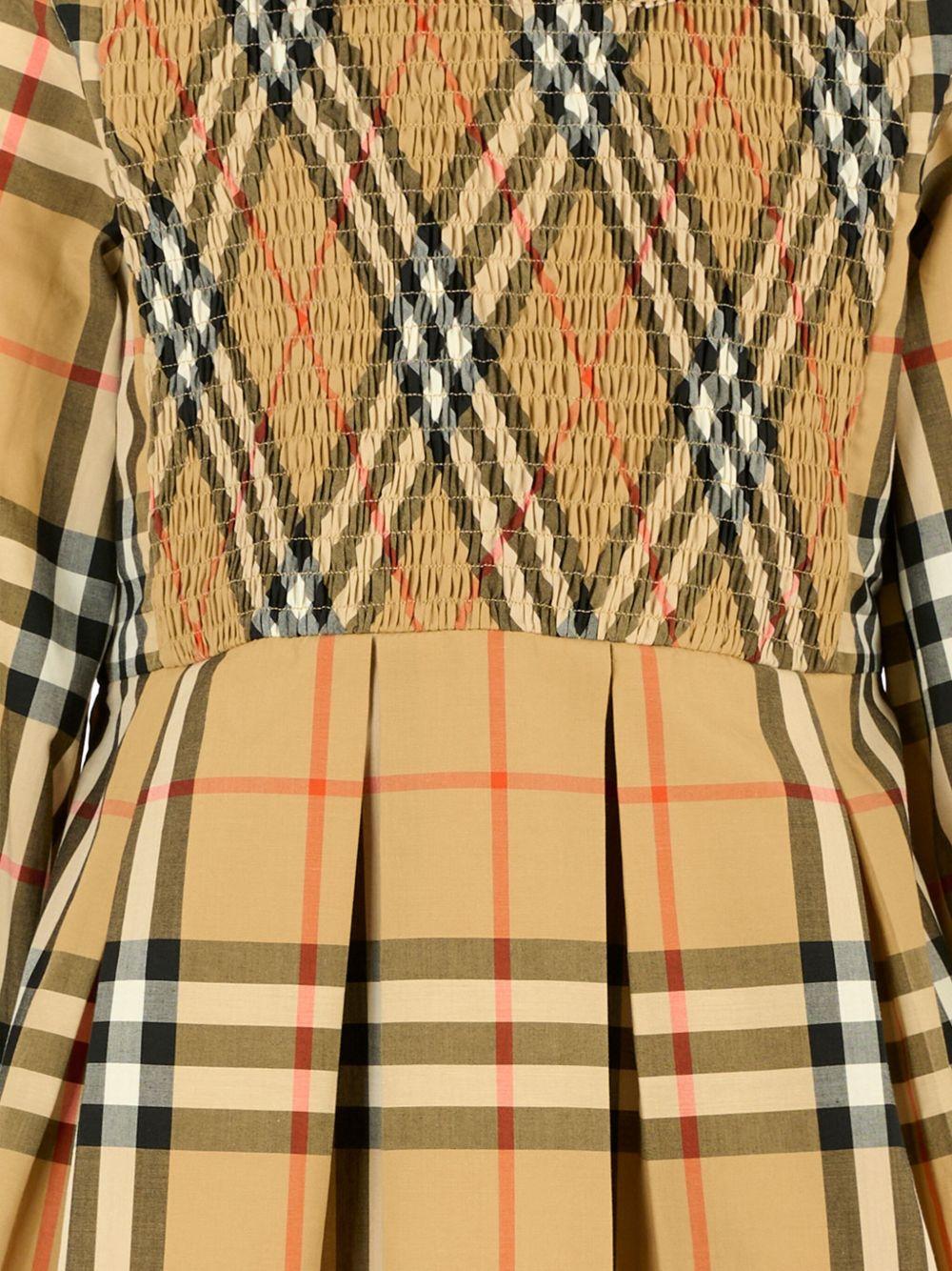 Burberry Kids abito check - Ninna Nanna