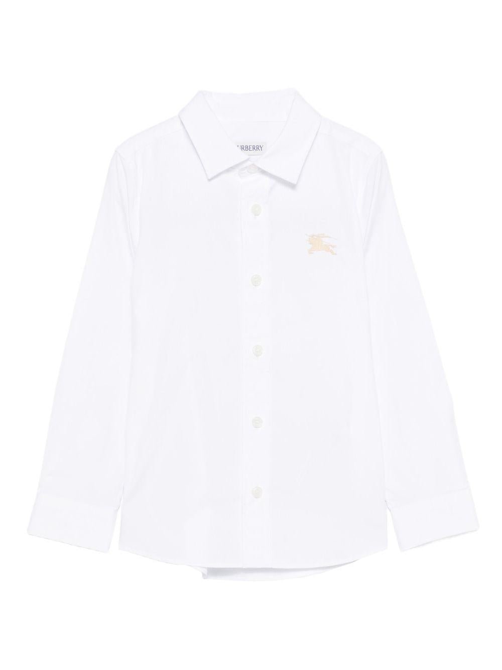 Burberry Kids camicia con ricamo - Ninna Nanna