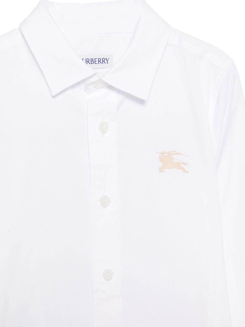 Burberry Kids camicia con ricamo - Ninna Nanna