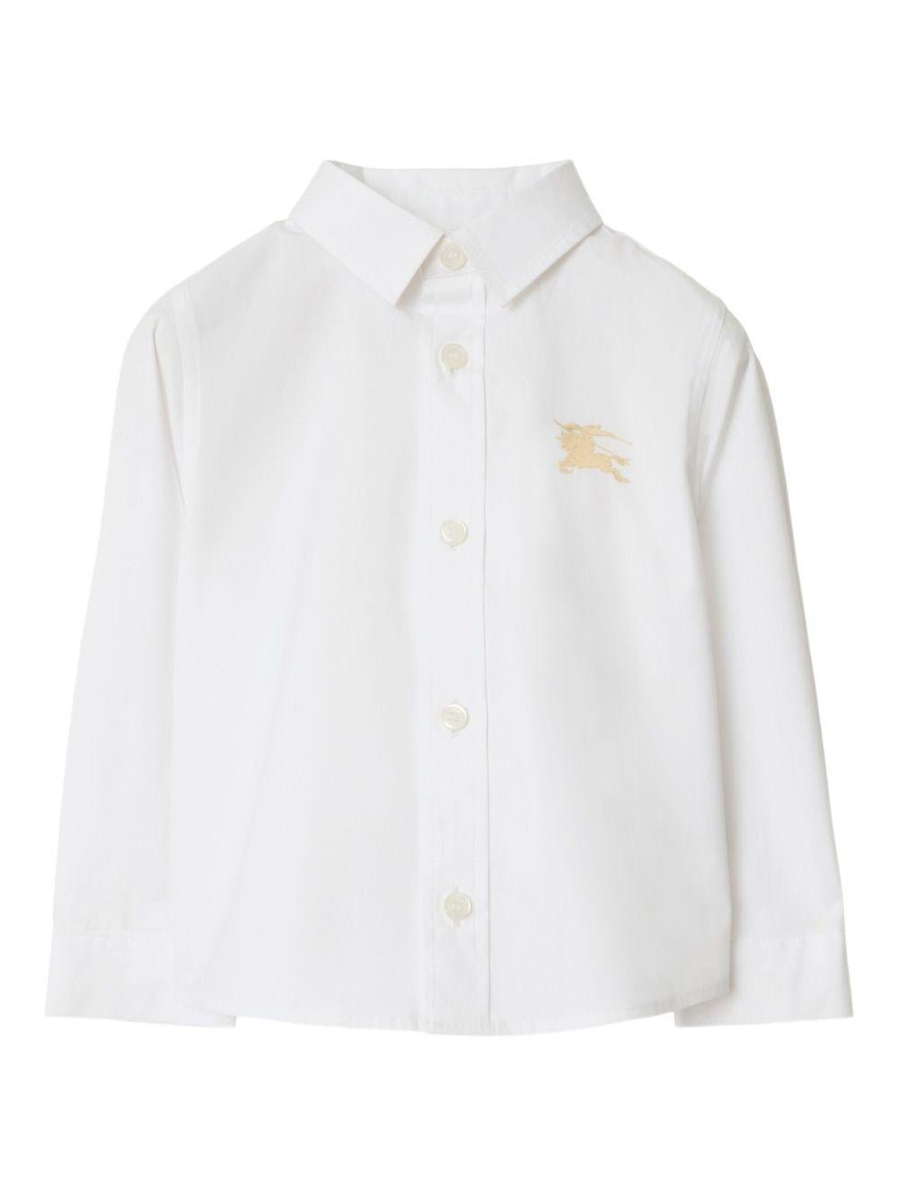 Burberry Kids camicia con ricamo - Ninna Nanna