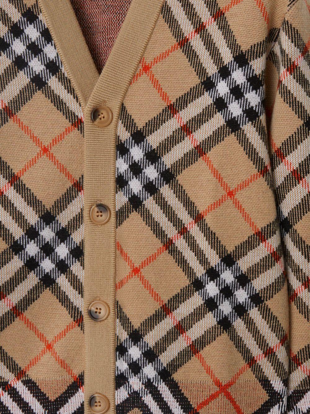 Burberry Kids cardigan in check - Ninna Nanna