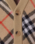 Burberry Kids cardigan in check - Ninna Nanna