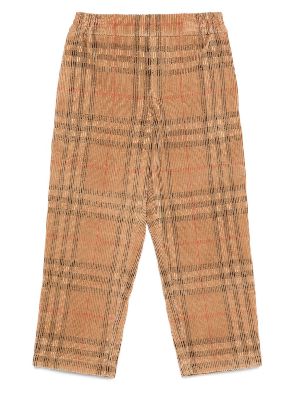 Burberry Kids pantaloni di velluto - Ninna Nanna