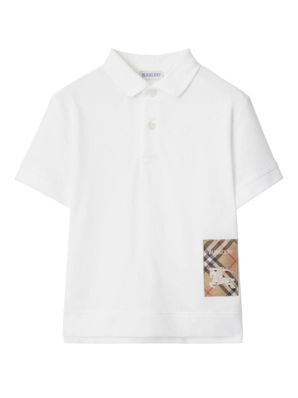 Burberry Kids polo con applicazione - Ninna Nanna