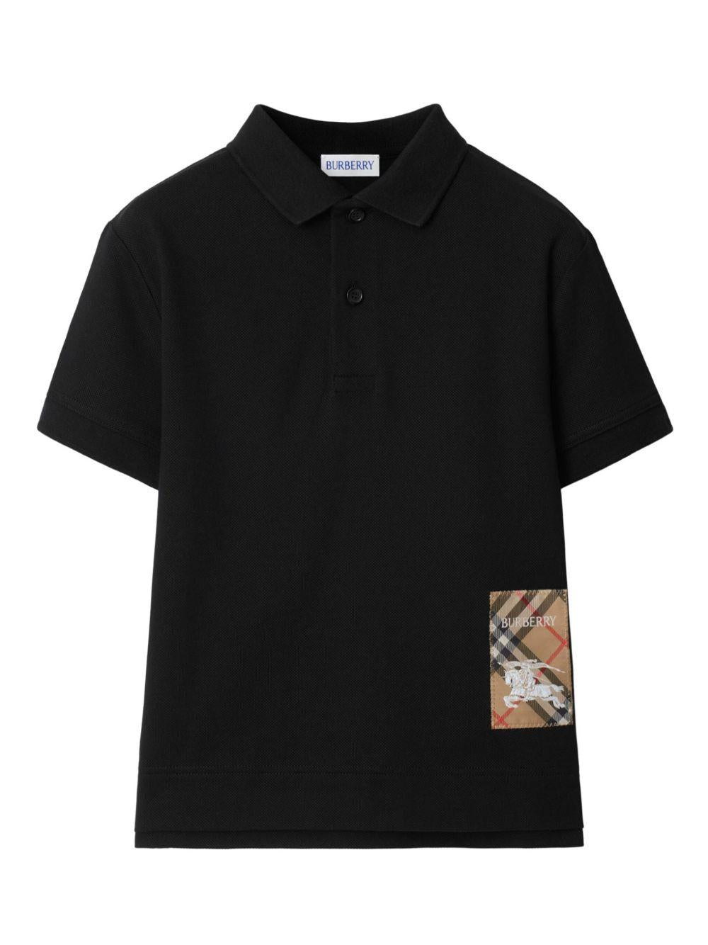 Burberry Kids polo con applicazione - Ninna Nanna