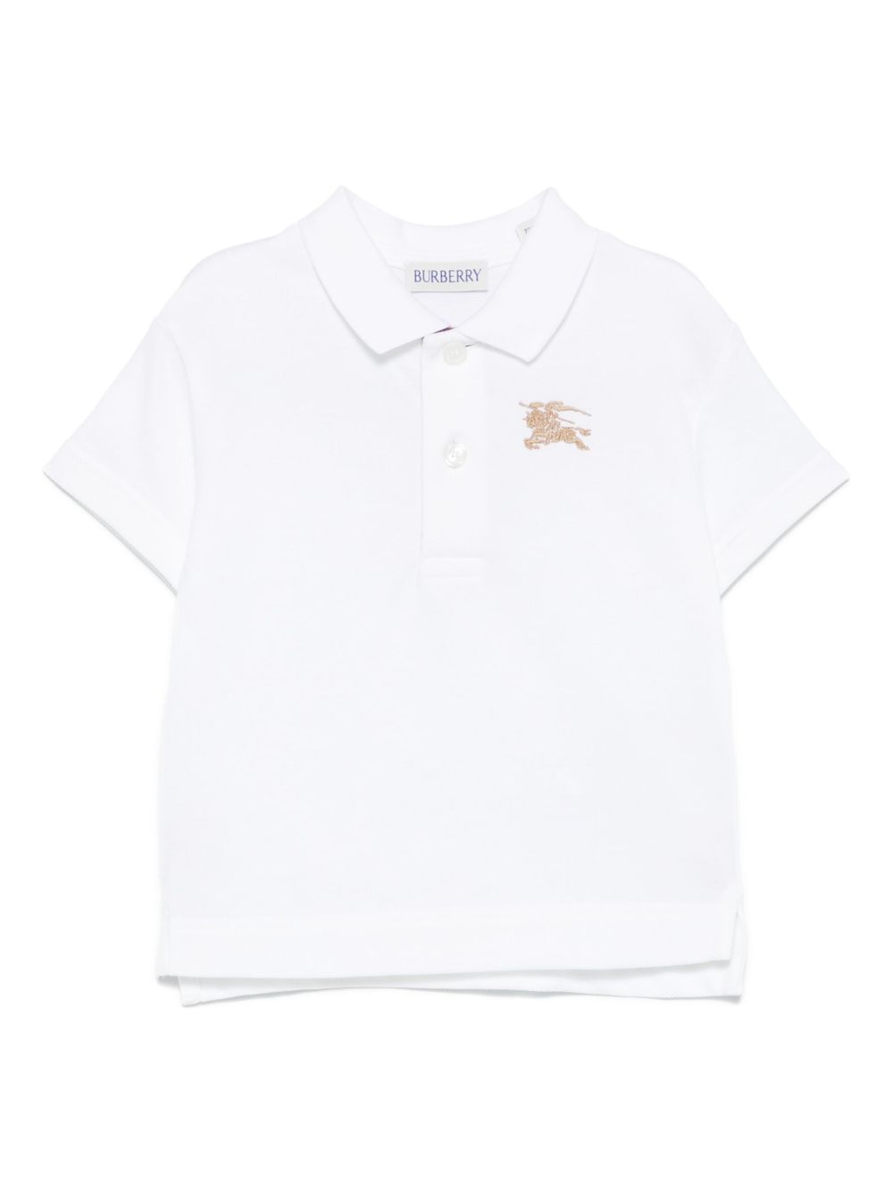 Burberry Kids polo con ricamo - Ninna Nanna