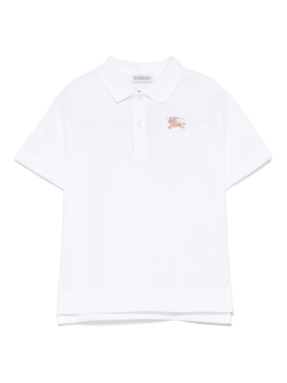 Burberry Kids polo con ricamo - Ninna Nanna