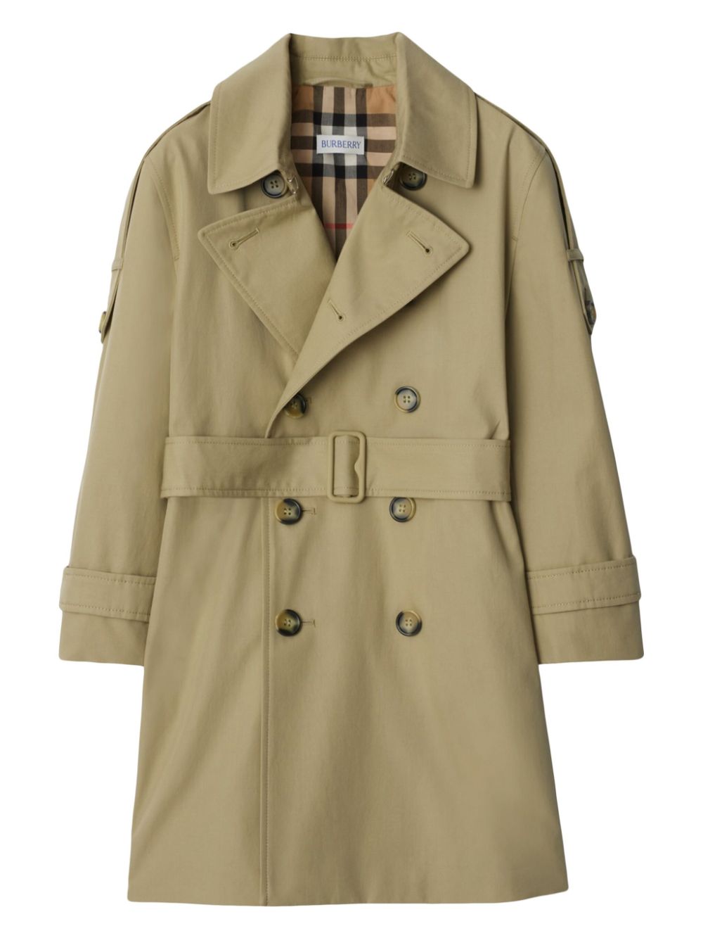 Burberry Kids trench con cintura - Ninna Nanna