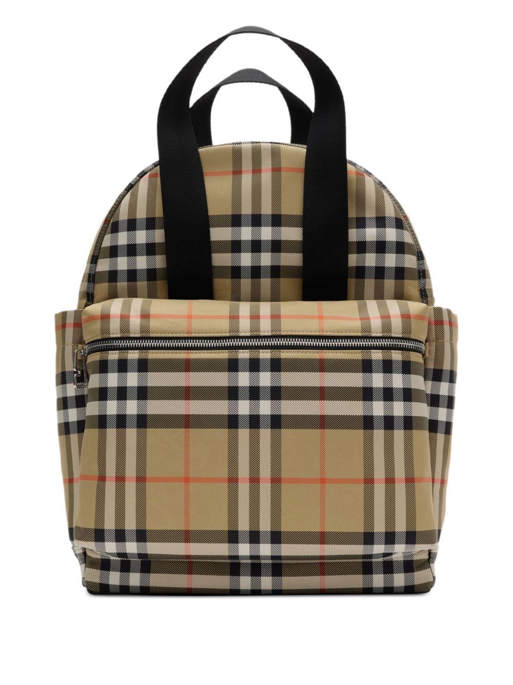 Burberry Kids zaino in check - Ninna Nanna