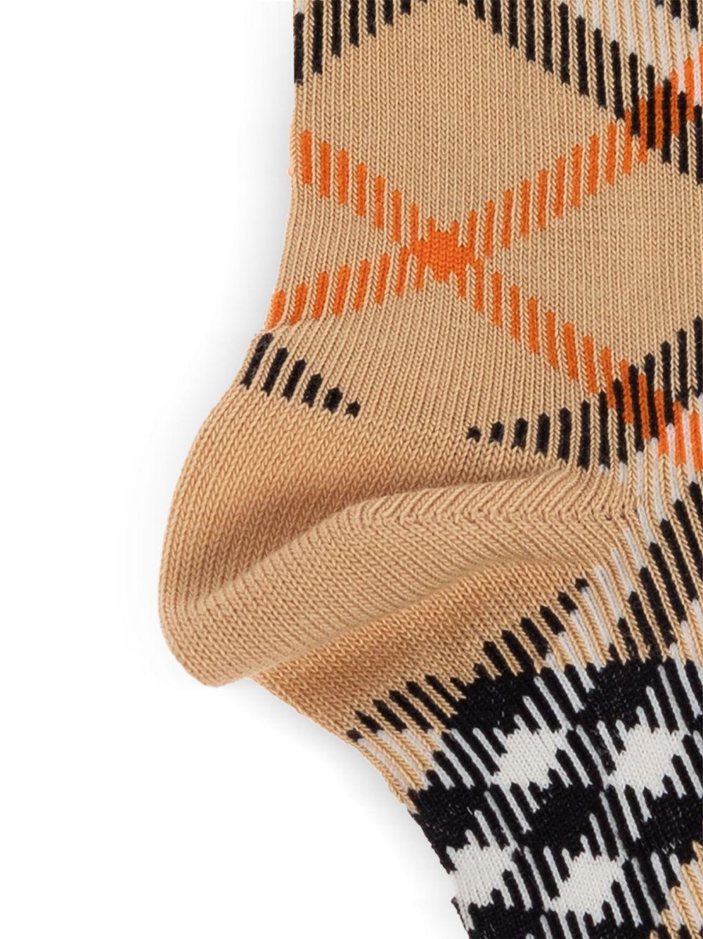 Calzini unisex Burberry Kids in check - Ninna Nanna