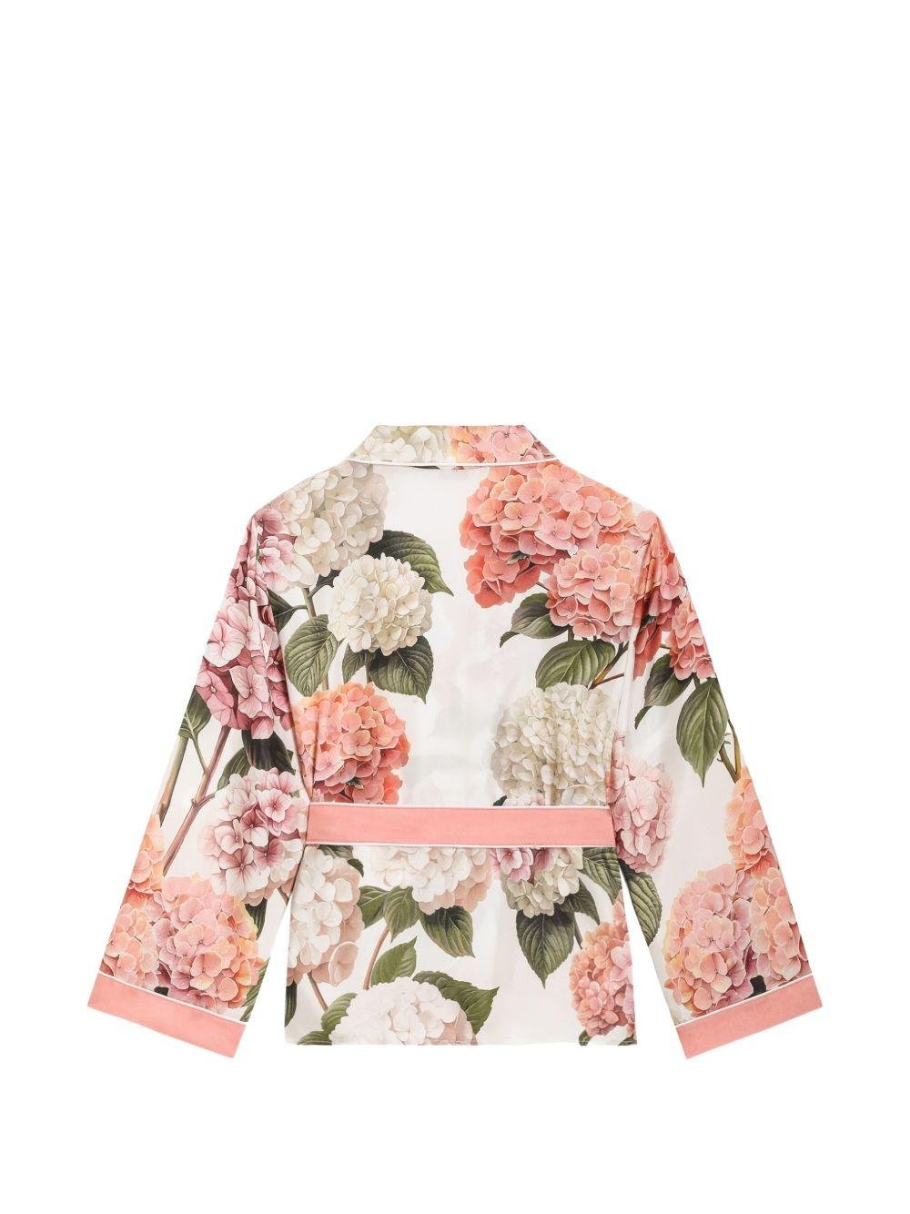 Camicia per bambina Dolce & Gabbana Kids floreale - Ninna Nanna