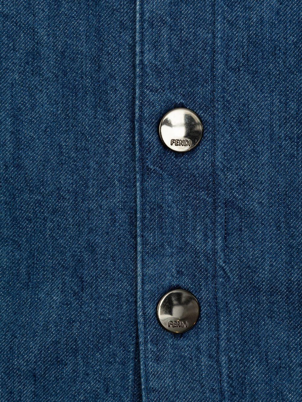 Camicia per bambina Fendi Kids in jeans - Ninna Nanna