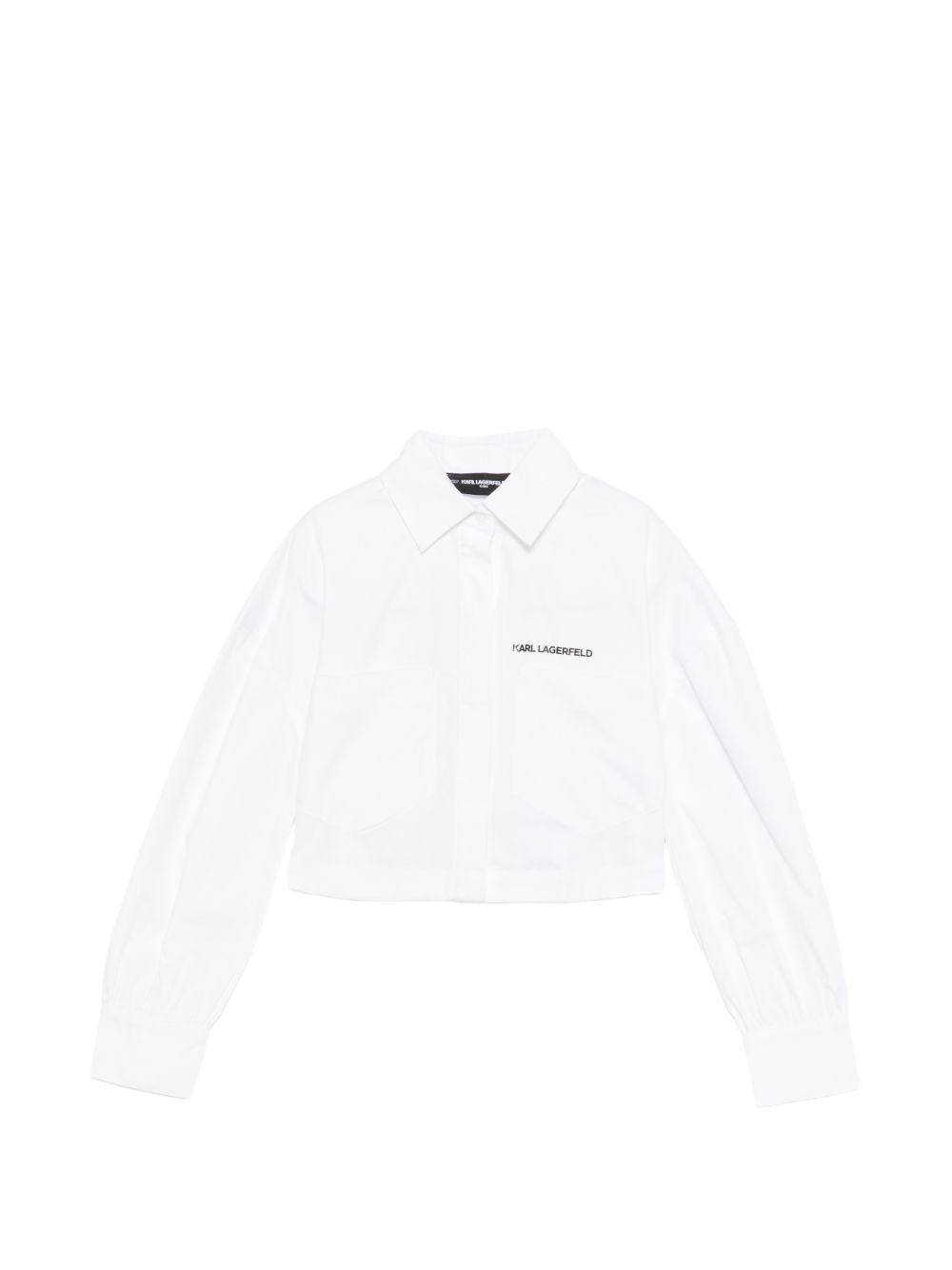 Camicia per bambina Karl Lagerfeld Kids con logo - Ninna Nanna
