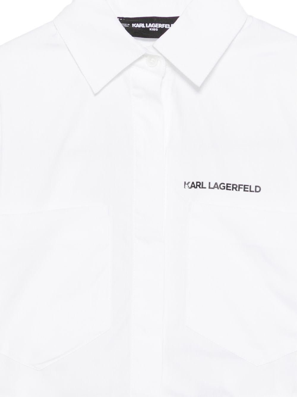 Camicia per bambina Karl Lagerfeld Kids con logo - Ninna Nanna