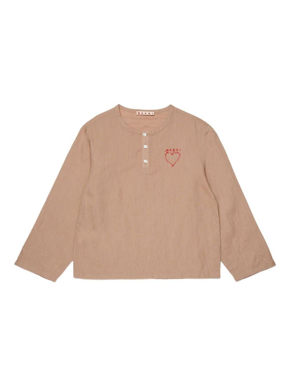 Camicia per bambina Marni Kids con ricamo - Ninna Nanna