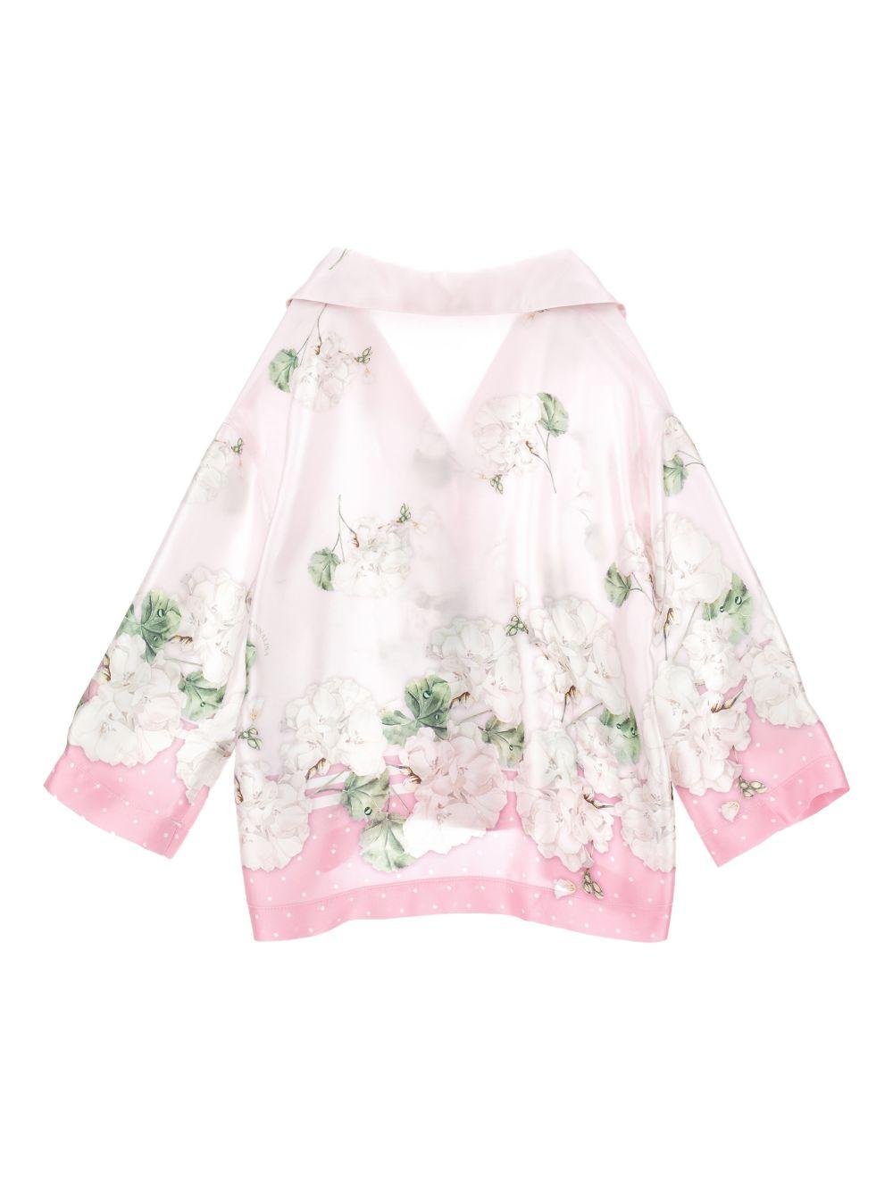 Camicia per bambina Monnalisa floreale - Ninna Nanna