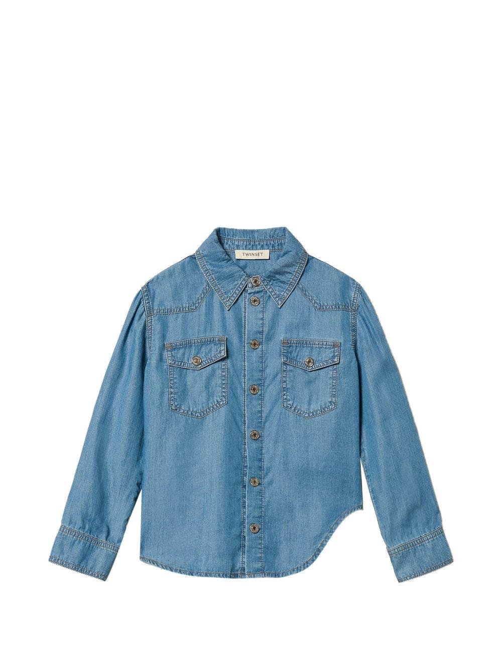 Camicia per bambina Twinset Kids in chambray - Ninna Nanna