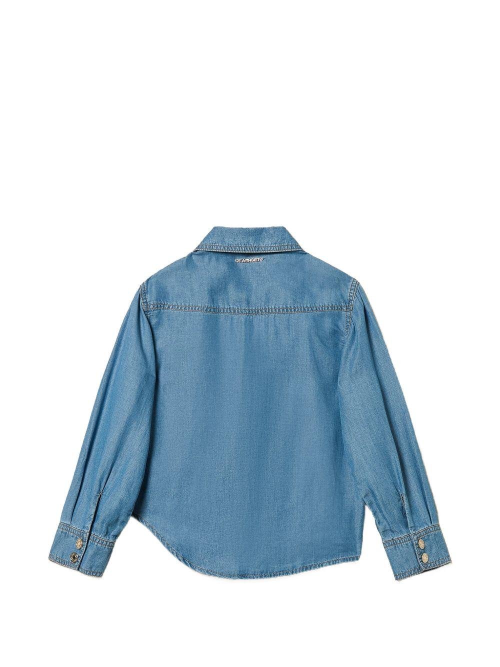 Camicia per bambina Twinset Kids in chambray - Ninna Nanna