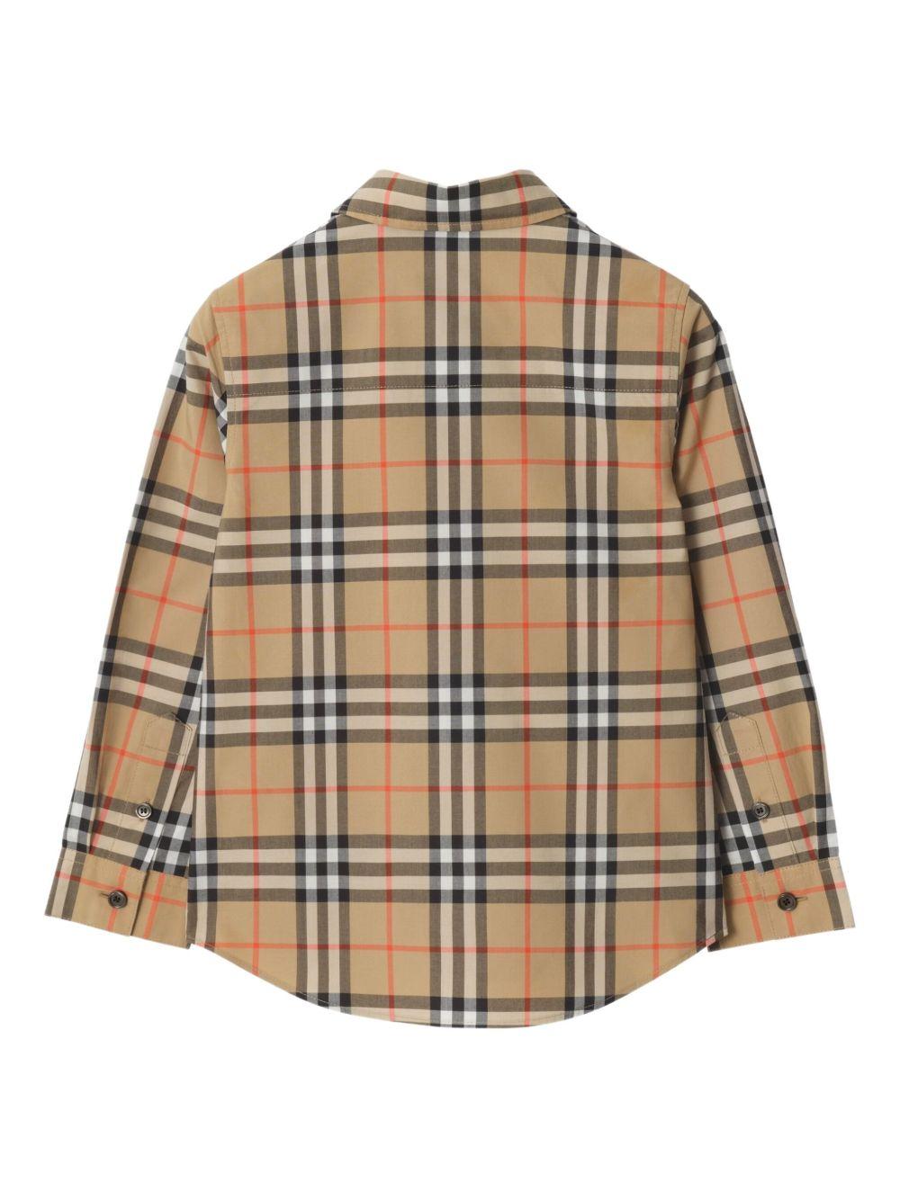 Camicia per bambino Burberry Kids in check - Ninna Nanna