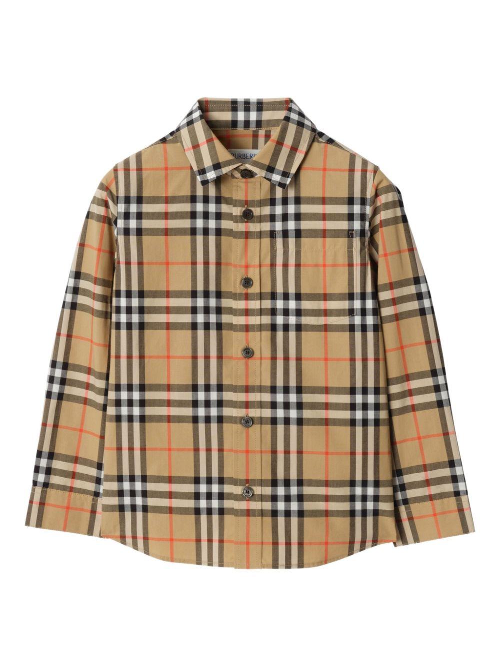Camicia per bambino Burberry Kids in check - Ninna Nanna