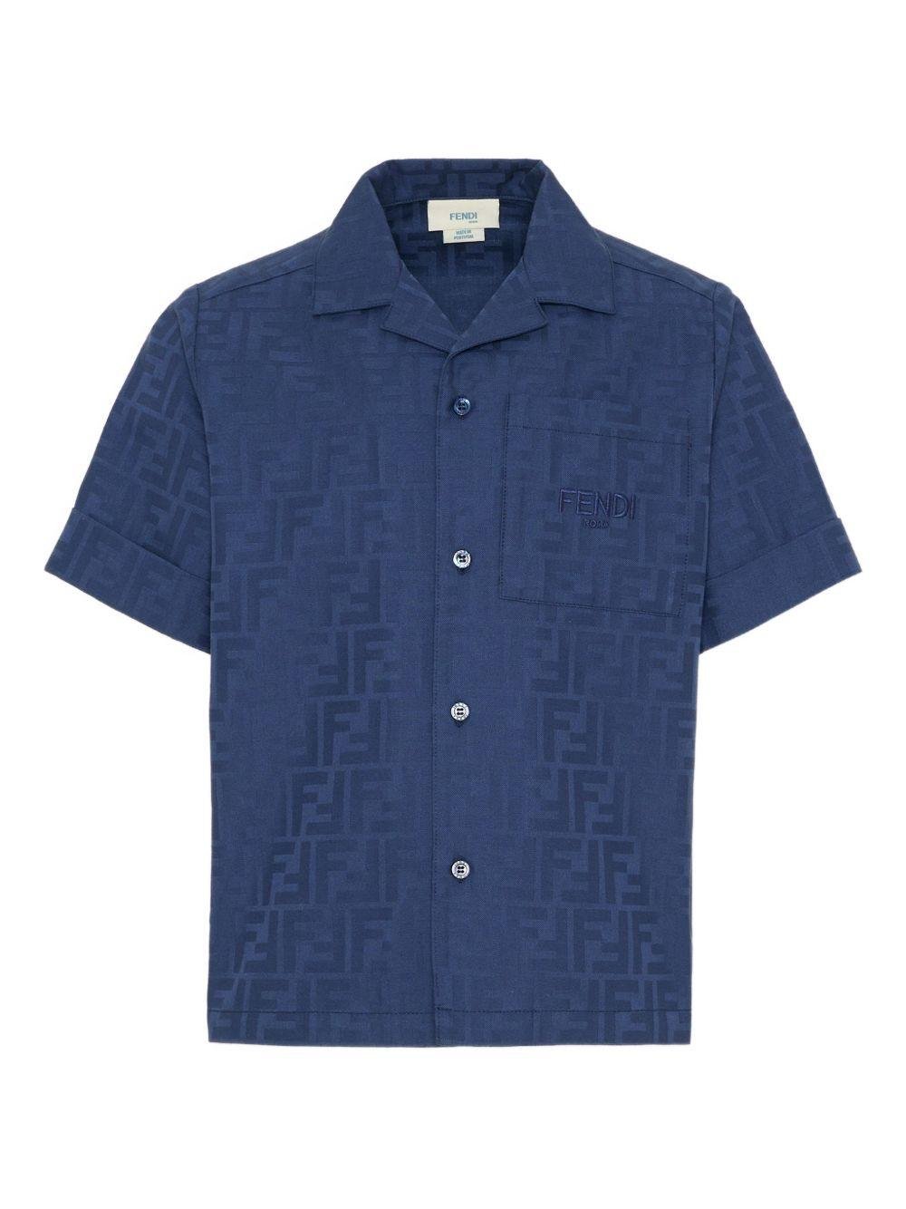 Camicia per bambino Fendi Kids con motivo FF - Ninna Nanna