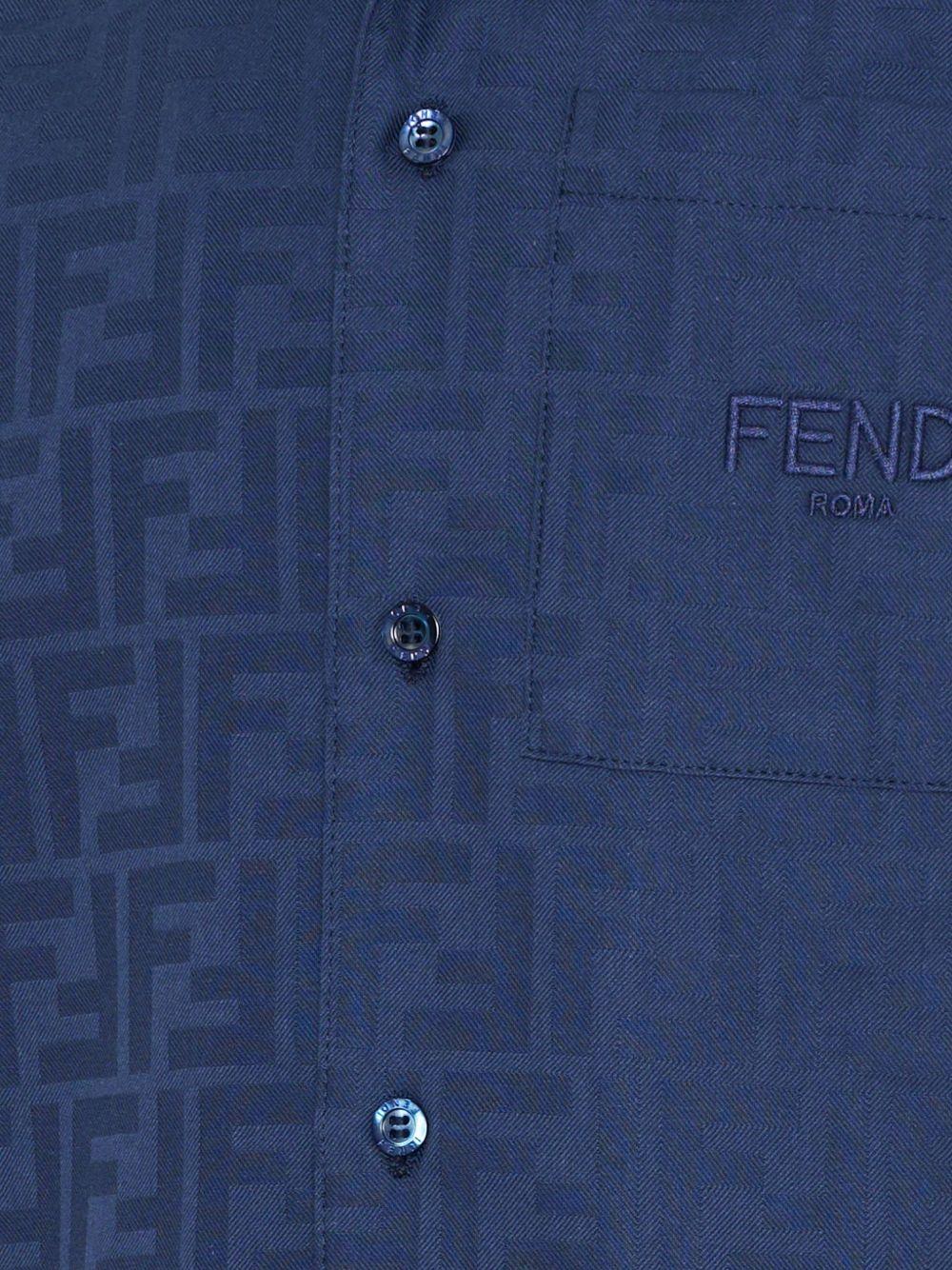 Camicia per bambino Fendi Kids con motivo FF - Ninna Nanna