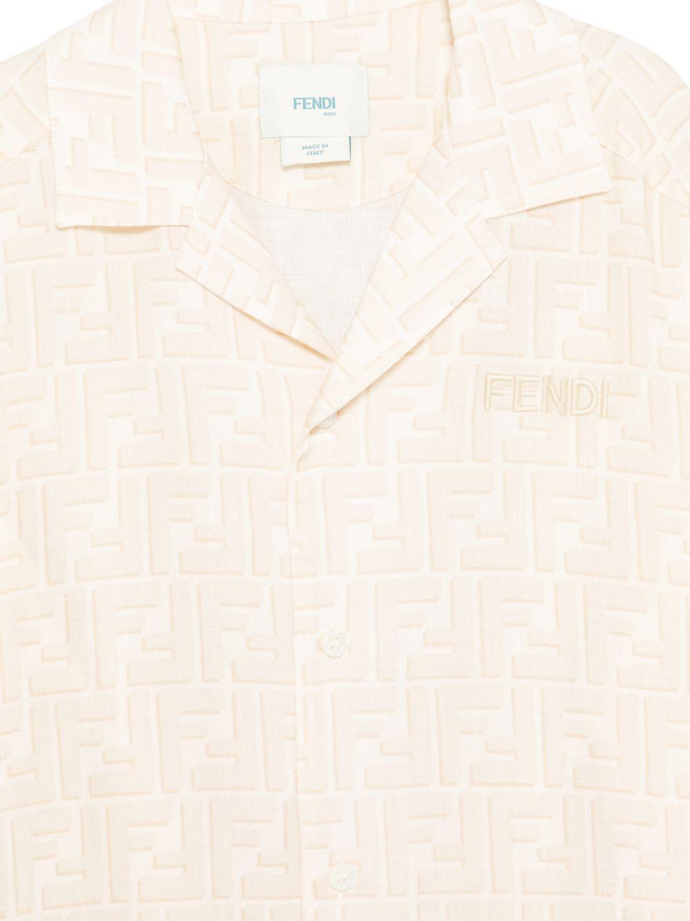 Camicia per bambino Fendi Kids monogram - Ninna Nanna