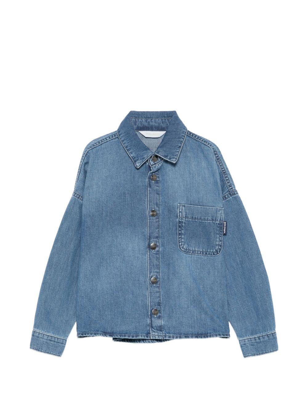 Camicia per bambino Palm Angels Kids di jeans - Ninna Nanna