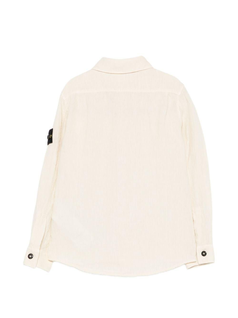 Camicia per bambino Stone Island Junior in lino - Ninna Nanna