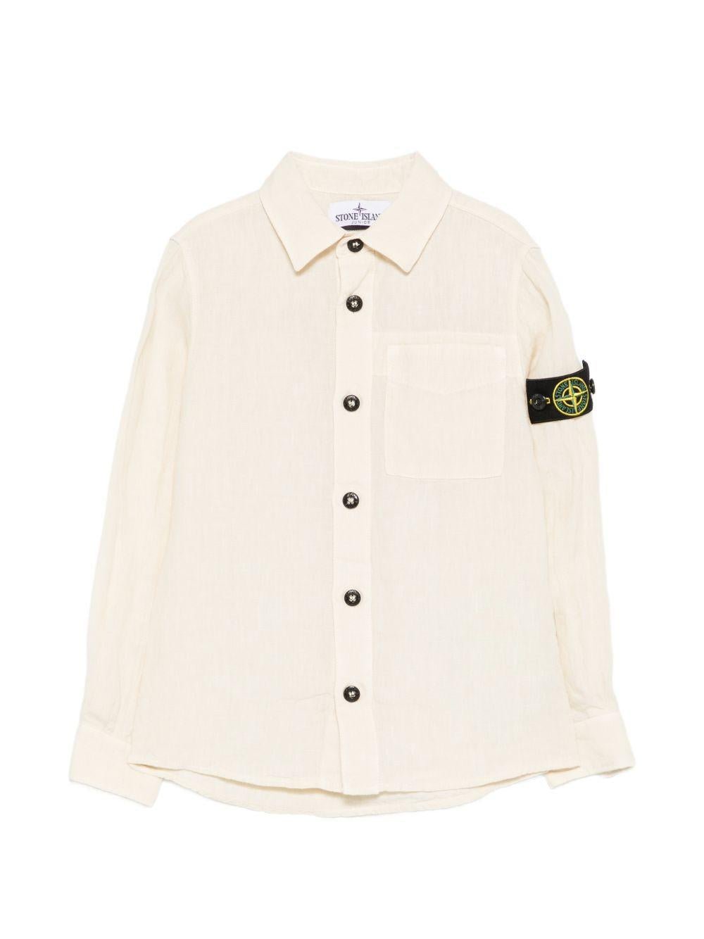 Camicia per bambino Stone Island Junior in lino - Ninna Nanna