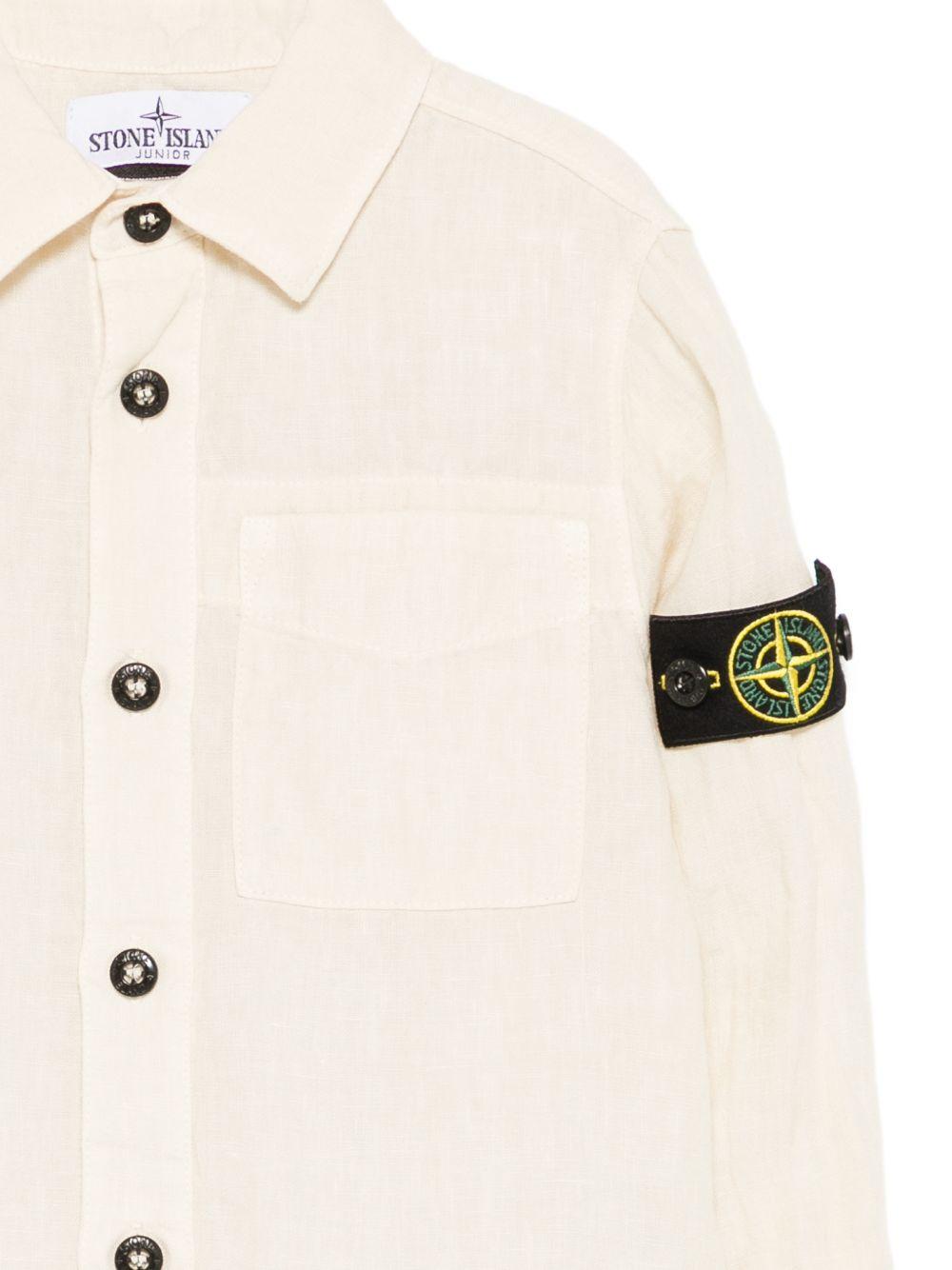 Camicia per bambino Stone Island Junior in lino - Ninna Nanna