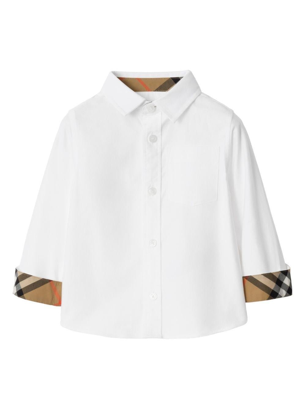Camicia per neonato Burberry Kids con logo - Ninna Nanna