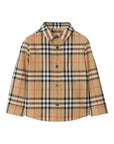 Camicia per neonato Burberry Kids in check - Ninna Nanna