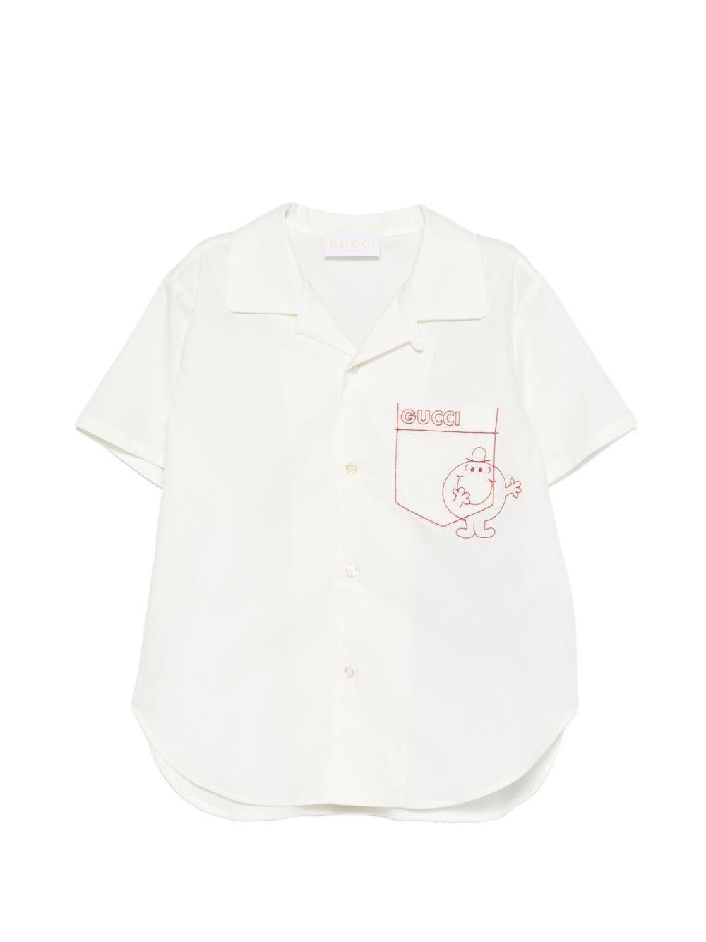 Camicia per neonato Gucci Kids con ricamo - Ninna Nanna