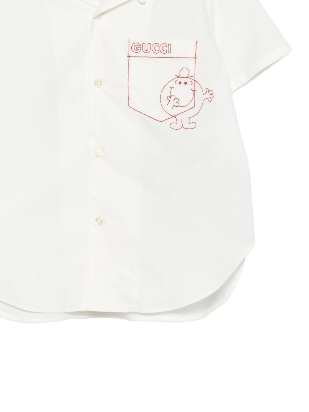 Camicia per neonato Gucci Kids con ricamo - Ninna Nanna